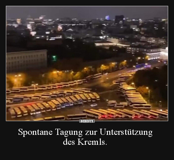 Spontane Tagung zur Unterstützung des Kremls.
