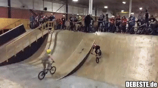 Vielleicht hätte er lieber den Helm nicht abgenommen..