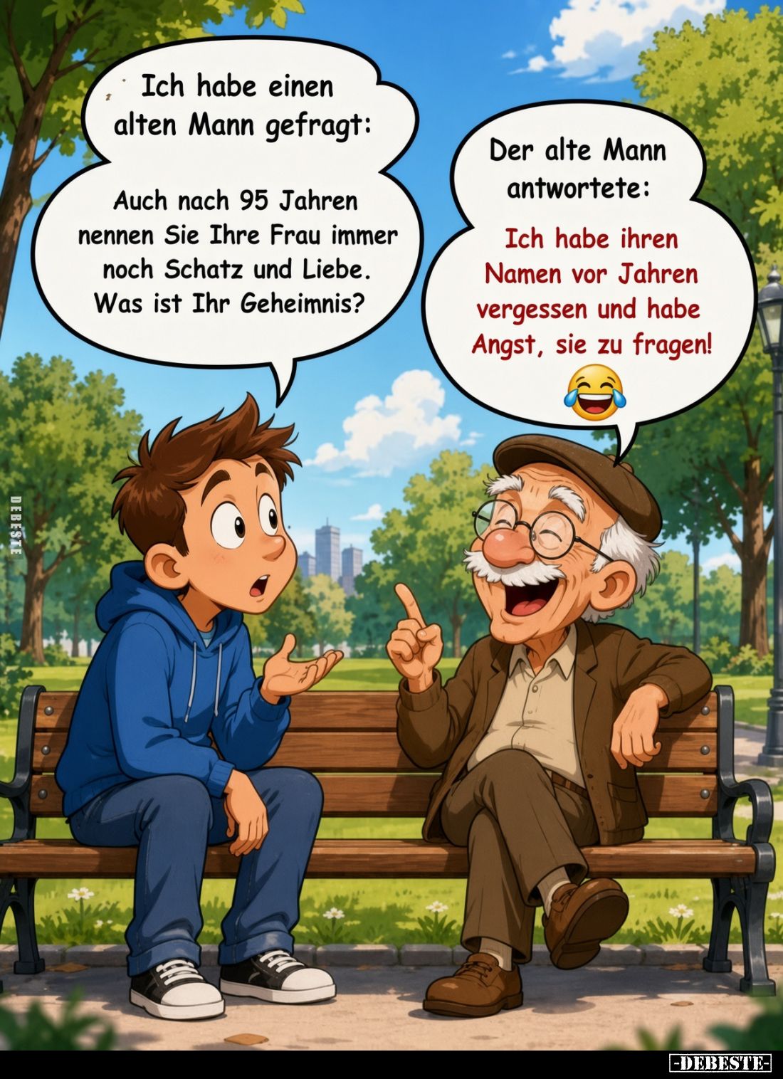 Ich habe einen alten Mann gefragt: Auch nach 95 Jahren.. - Lustige Bilder | DEBESTE.de