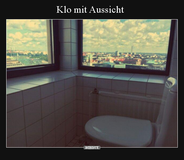 Klo mit Aussicht.. - Lustige Bilder | DEBESTE.de