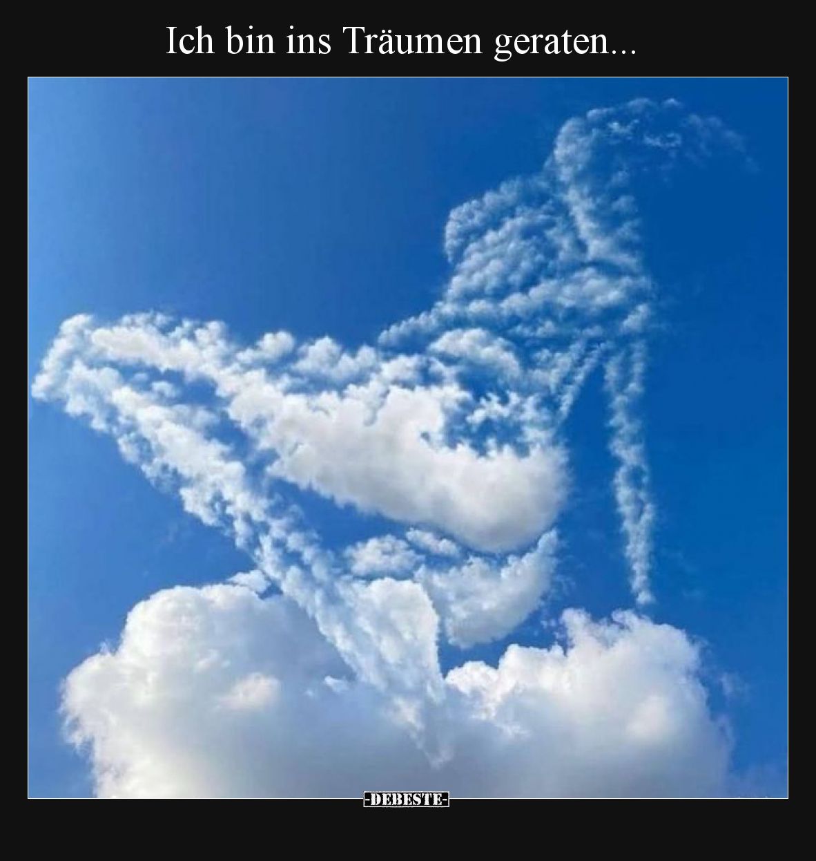 Ich bin ins Träumen geraten.