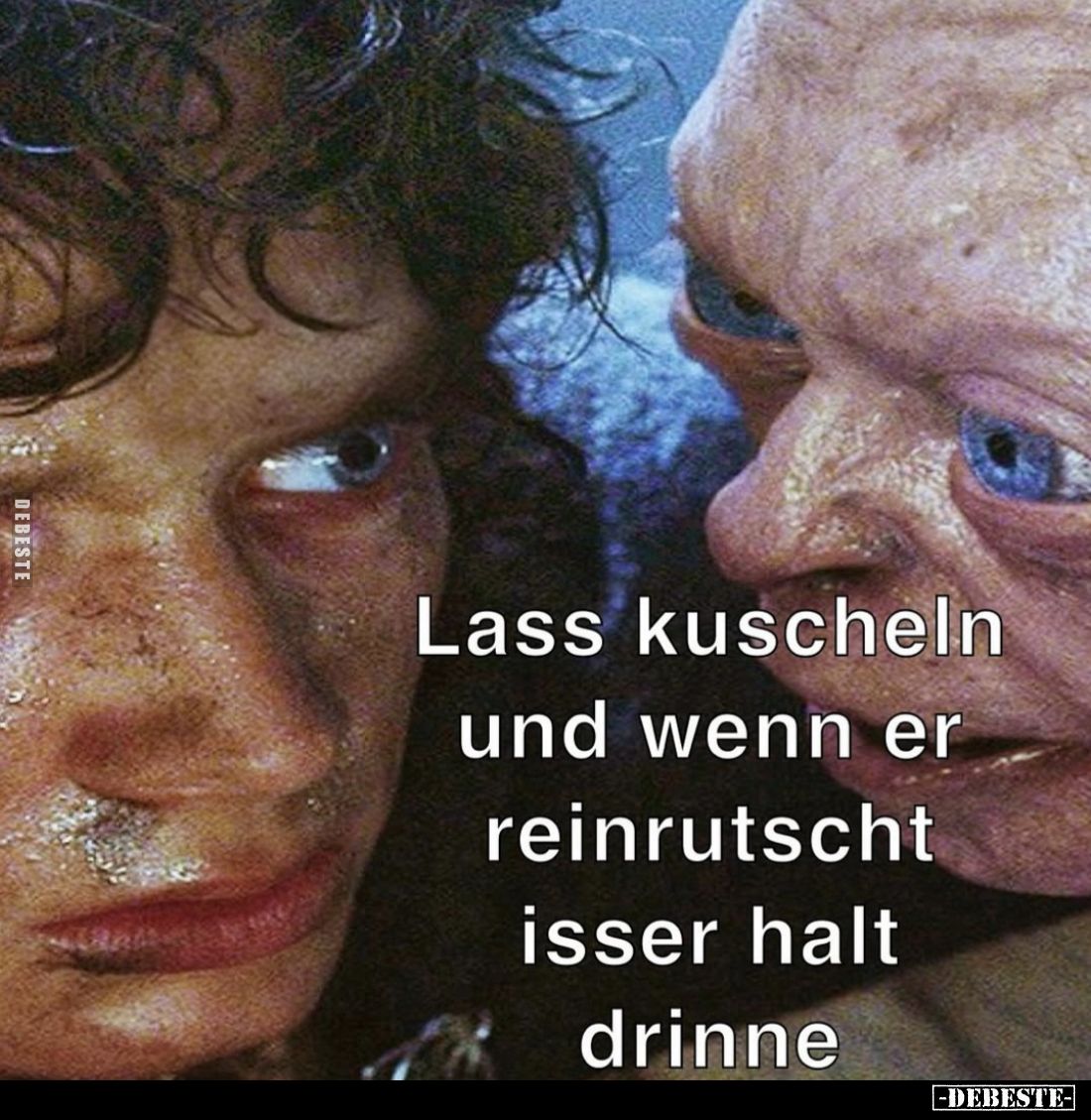 Lass kuscheln
und wenn er reinrutscht
isser halt
drinne