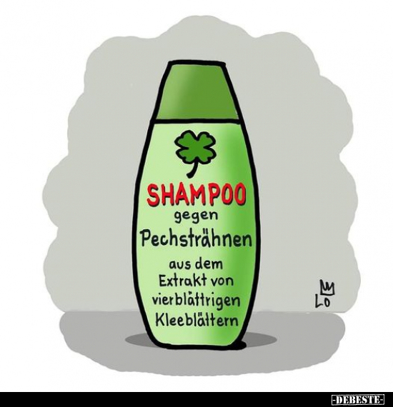 Shampoo gegen Pechsträhnen aus dem Exakt von vierblättrigen.. - Lustige Bilder | DEBESTE.de