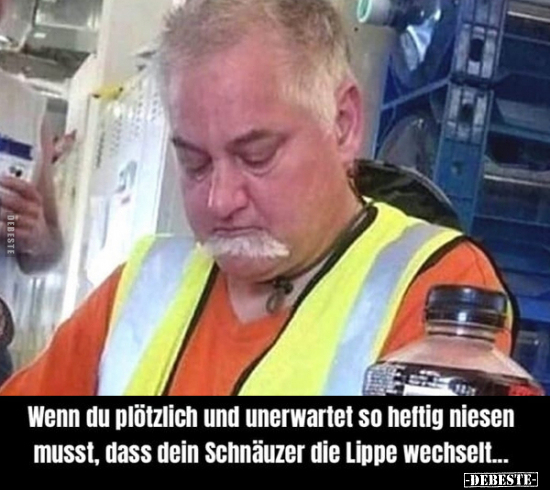 Wenn du plötzlich und unerwartet so heftig niesen musst.. - Lustige Bilder | DEBESTE.de