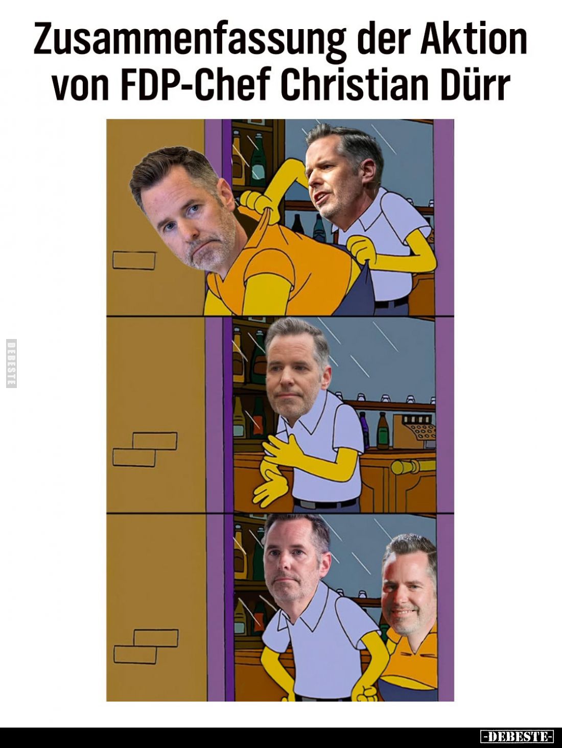 Zusammenfassung der Aktion von FDP-Chef Christian Dürr