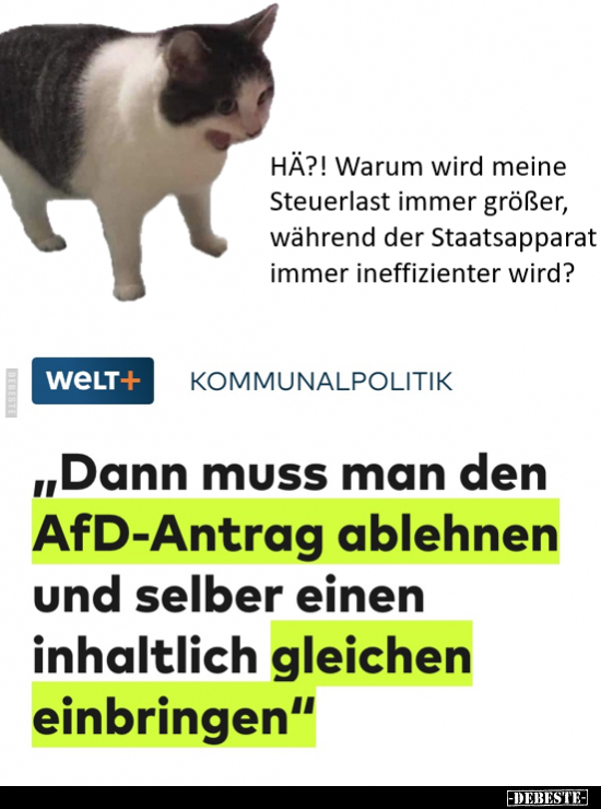 HÄ?! Warum wird meine Steuerlast immer größer, während der.. - Lustige Bilder | DEBESTE.de