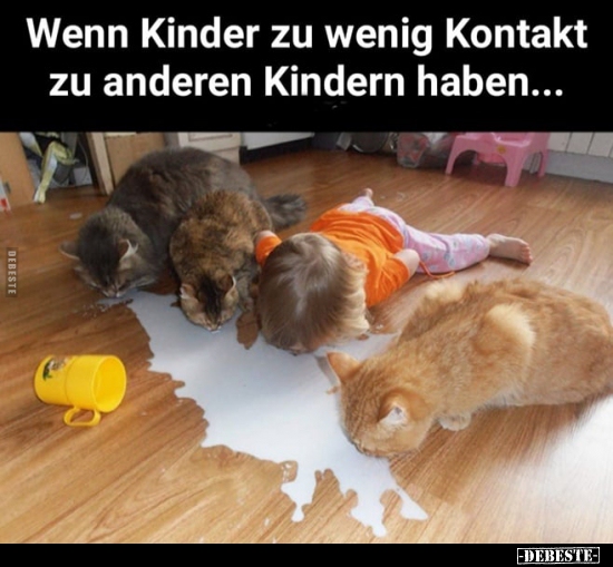 Wenn Kinder zu wenig Kontakt zu anderen Kindern.. - Lustige Bilder | DEBESTE.de