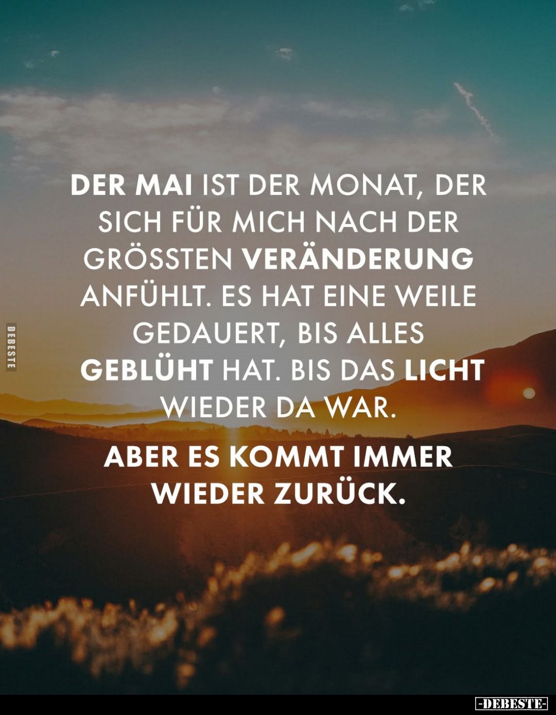 Der Mai ist der Monat, der sich für mich... - Lustige Bilder | DEBESTE.de