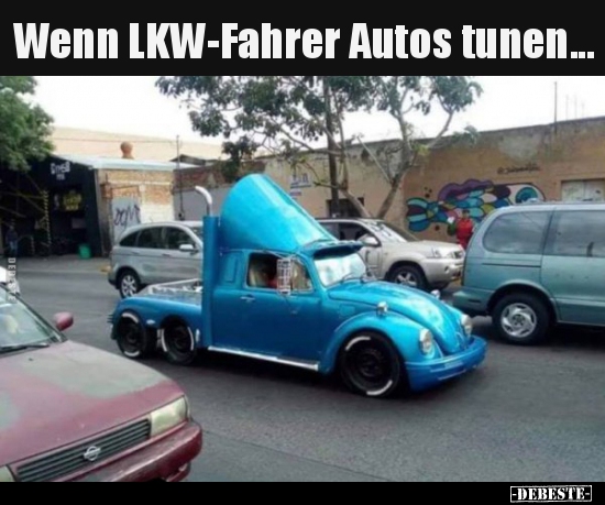 Wenn LKW-Fahrer Autos tunen... - Lustige Bilder | DEBESTE.de