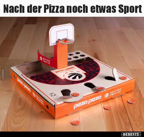 Nach der Pizza noch etwas Sport.. - Lustige Bilder | DEBESTE.de