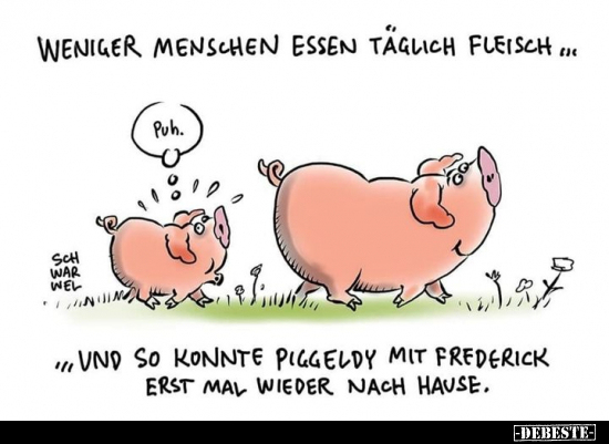 Weniger Menschen essen täglich Fleisch.. - Lustige Bilder | DEBESTE.de