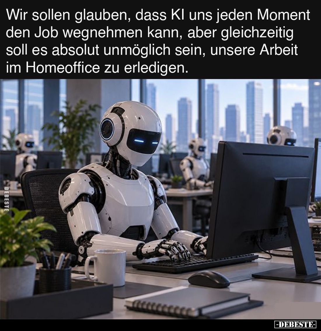 Wir sollen glauben, dass KI uns jeden Moment den Job wegnehmen kann, aber gleichzeitig soll es absolut unmöglich sein, unsere...