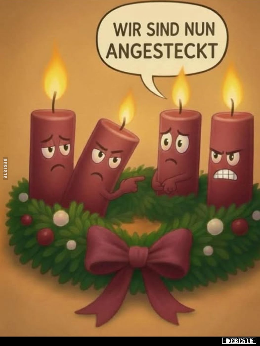 Wir sind nun angesteckt.