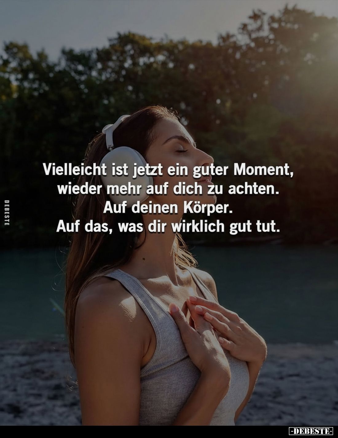 Vielleicht ist jetzt ein guter Moment, wieder mehr auf dich zu achten. Auf deinen Körper. Auf das, was dir wirklich gut tut.