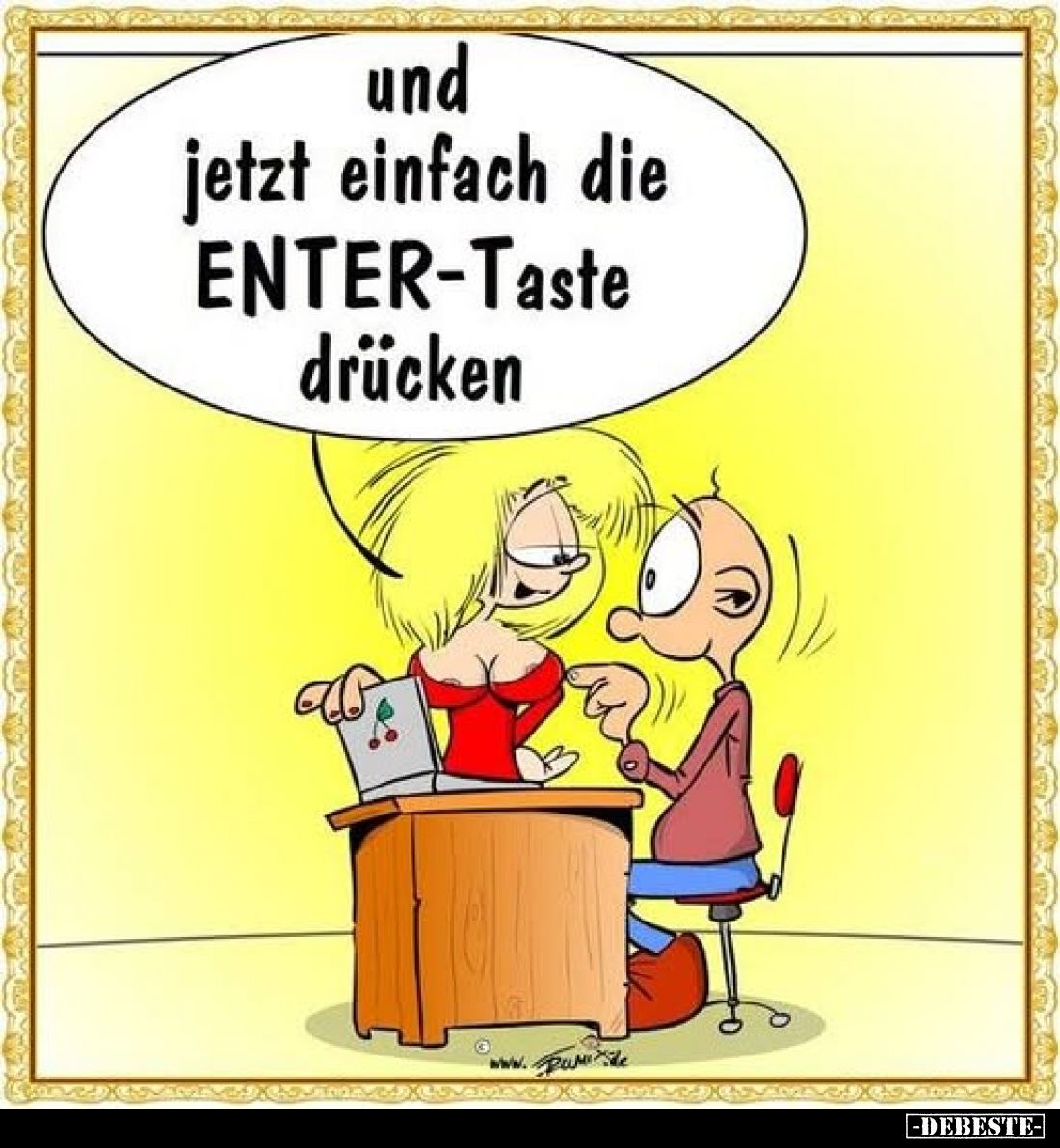 und jetzt einfach die Enter-Taste drücken