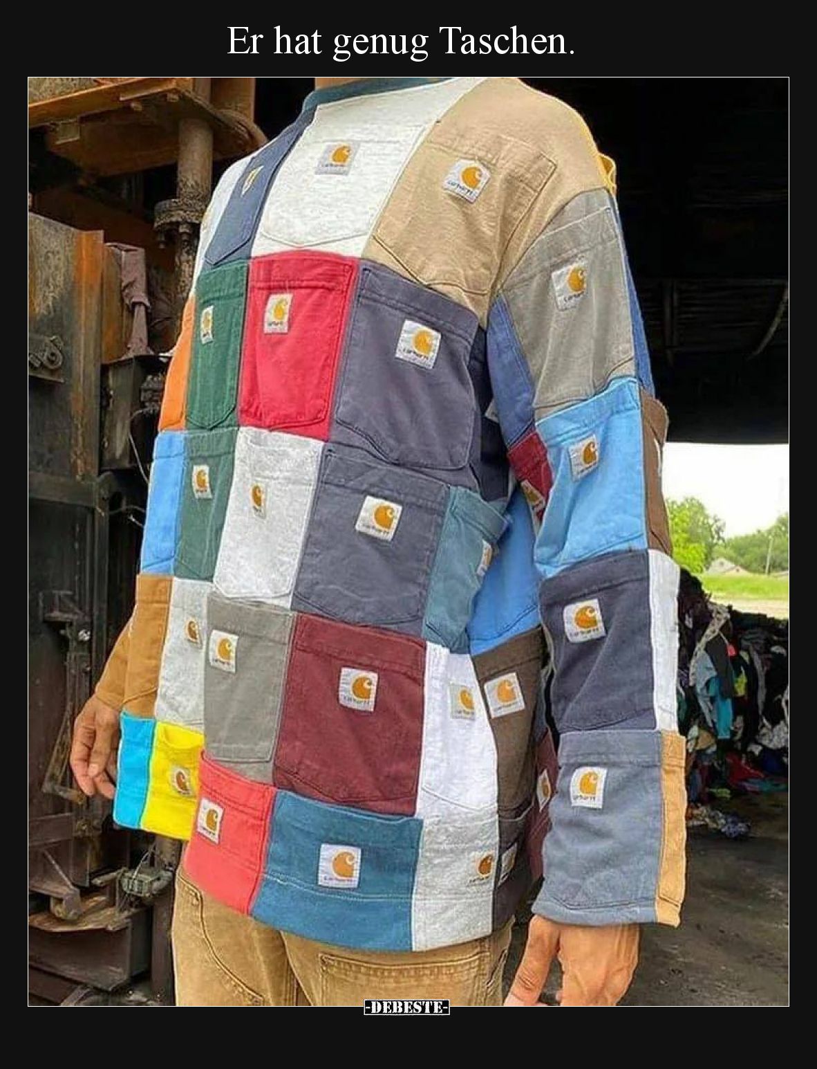 Er hat genug Taschen... - Lustige Bilder | DEBESTE.de