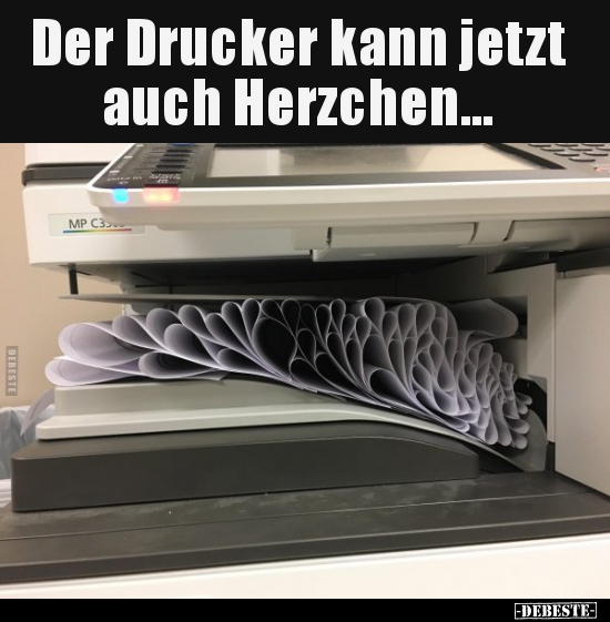 Der Drucker kann jetzt auch Herzchen... - Lustige Bilder | DEBESTE.de
