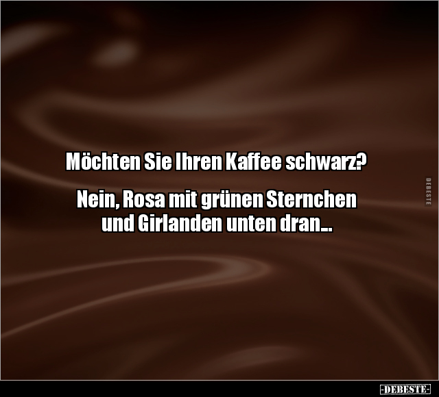 Möchten Sie Ihren Kaffee schwarz?.. - Lustige Bilder | DEBESTE.de