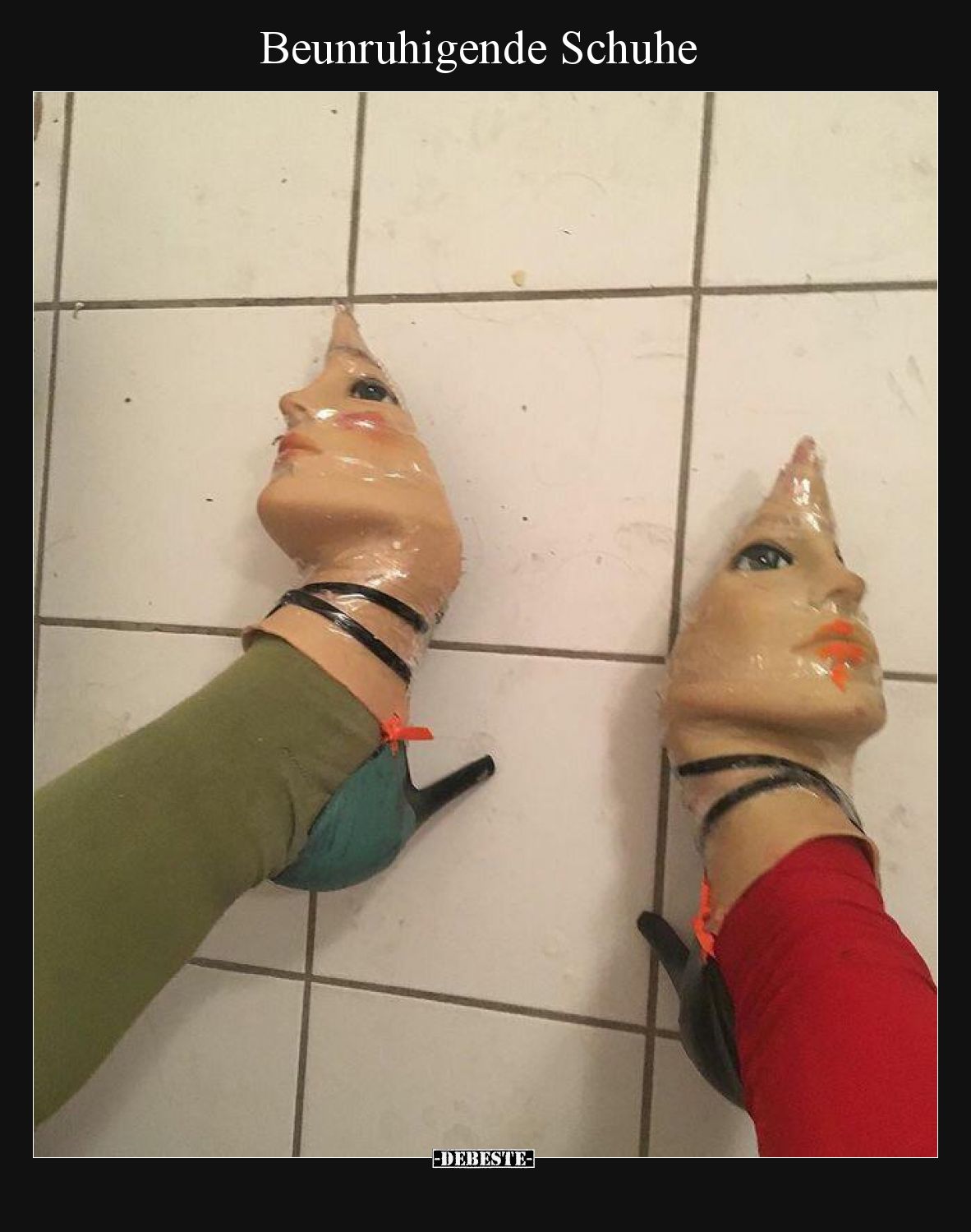 Beunruhigende Schuhe