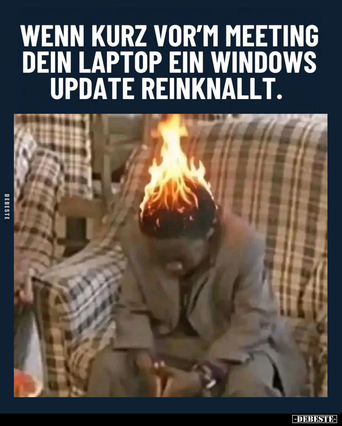 Wenn kurz vor'm Meeting dein Laptop ein Windows Update reinknallt.