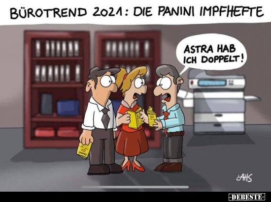 Bürotrend 2021: Die Panini Impfhefte.. - Lustige Bilder | DEBESTE.de