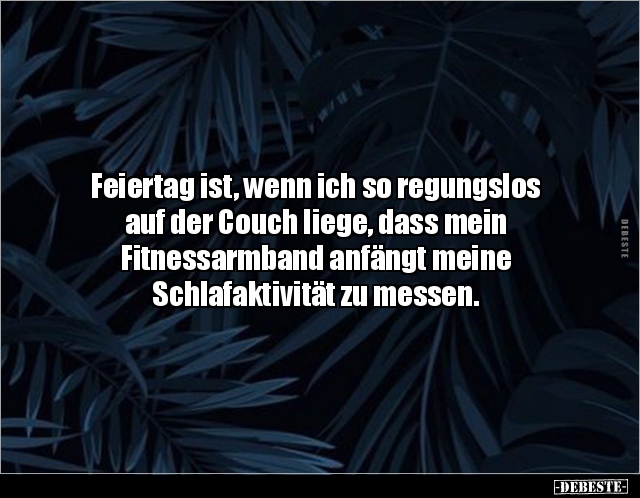 Feiertag ist, wenn ich so regungslos auf der Couch.. - Lustige Bilder | DEBESTE.de