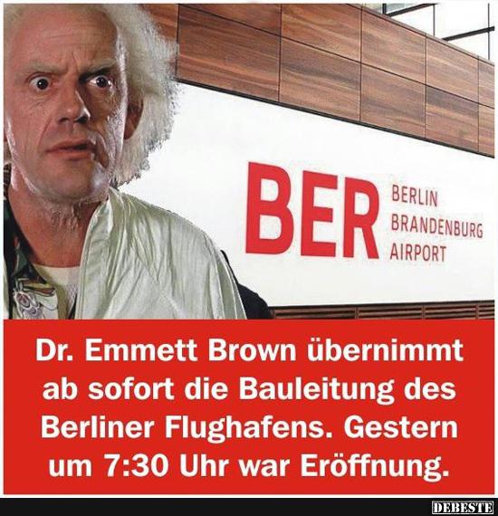 Dr. Emmett Brown übernimmt ab sofort die Bauleitung des.. - Lustige Bilder | DEBESTE.de
