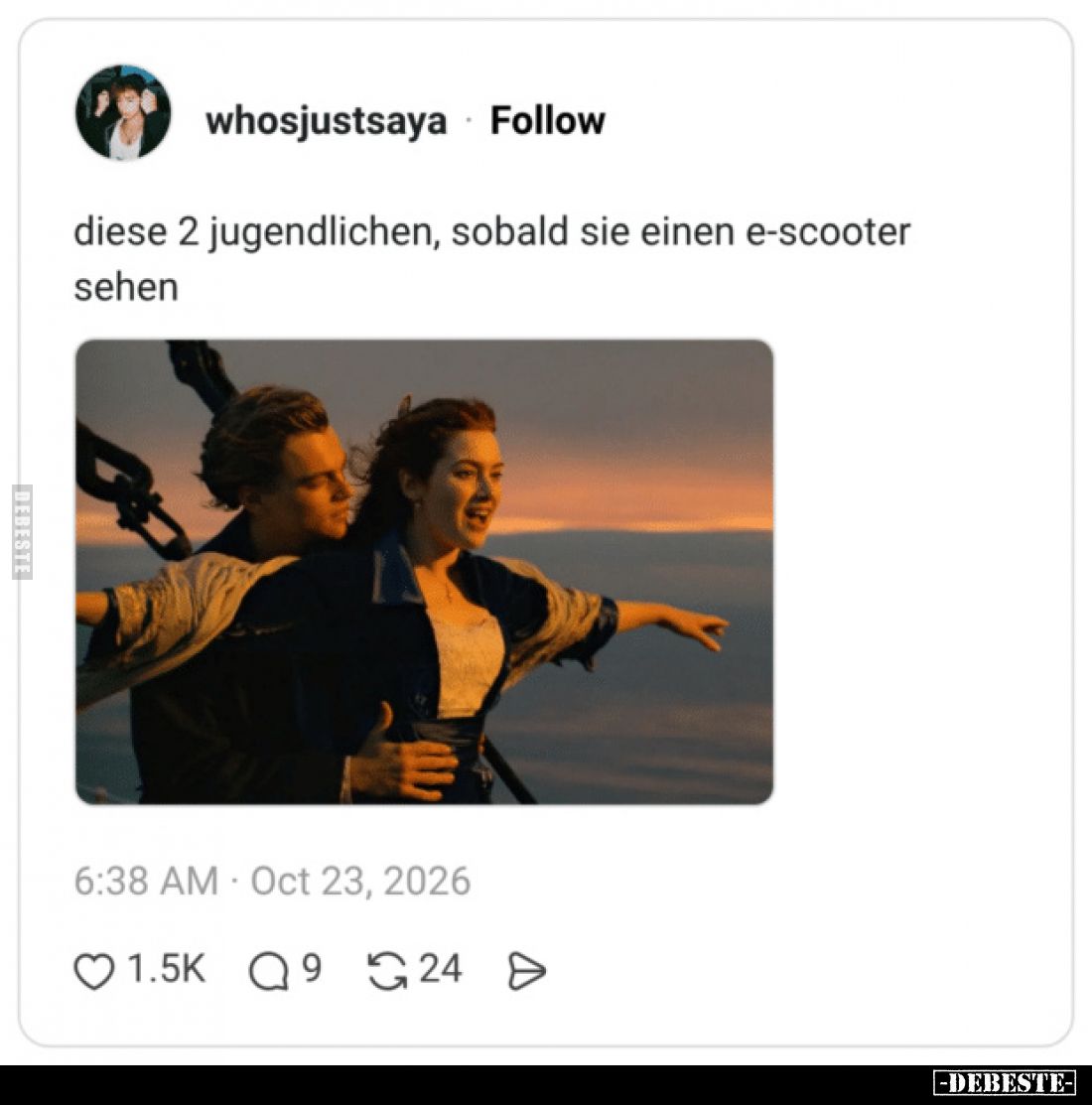 Diese 2 jugendlichen, sobald sie einen E-Scooter sehen.