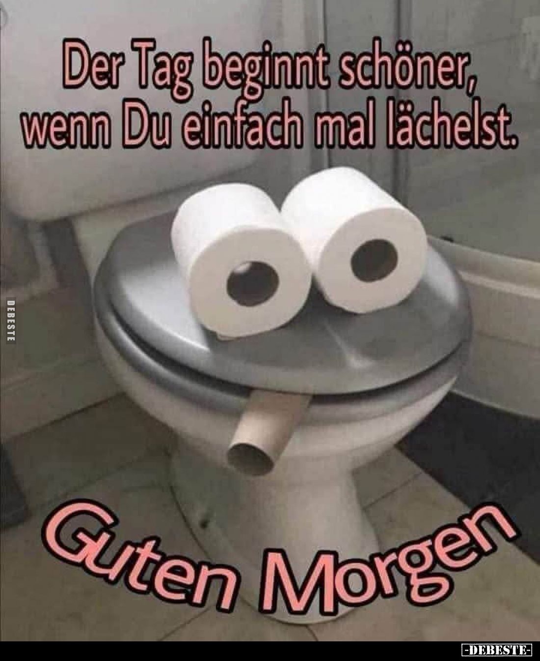 Der Tag beginnt schöner, wenn Du einfach mal lächelst.
Guten Morgen.