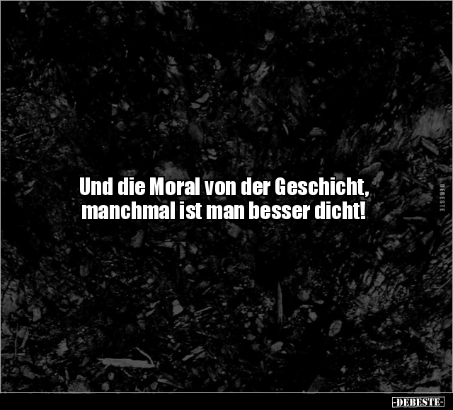 Und die Moral von der Geschicht, manchmal ist man besser.. - Lustige Bilder | DEBESTE.de