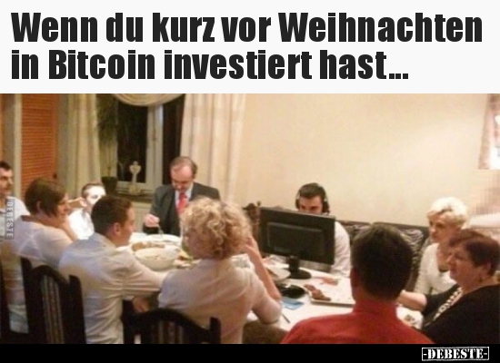 Wenn du kurz vor Weihnachten in Bitcoin investiert.. - Lustige Bilder | DEBESTE.de