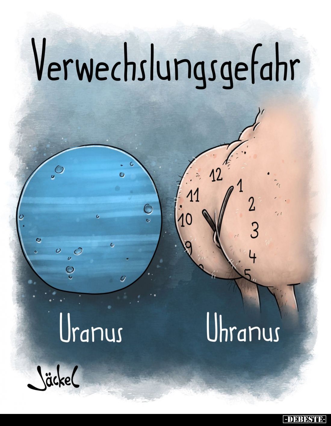 Verwechslungsgefahr:
Uranus vs
Uhranus.