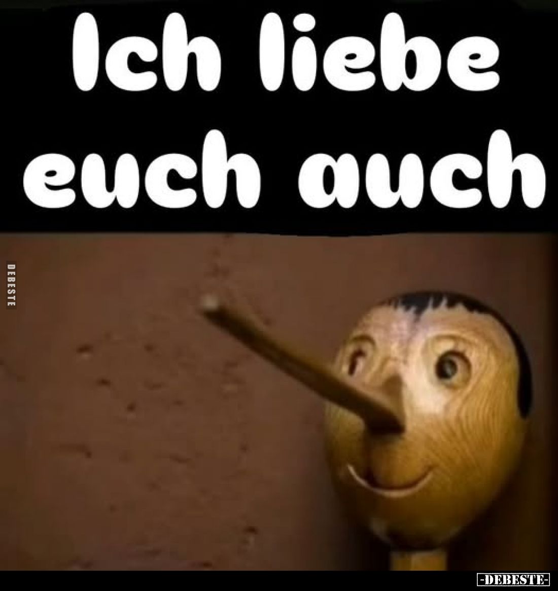 Ich liebe euch auch.