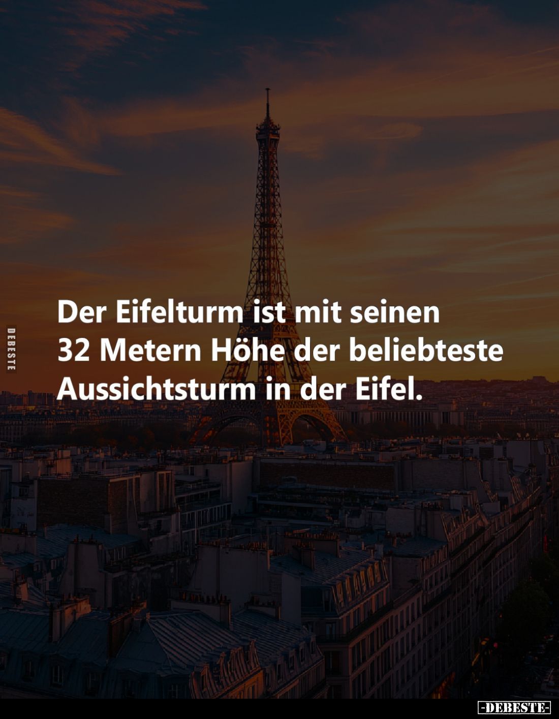Der Eifelturm ist mit seinen 32 Metern Höhe der beliebteste Aussichtsturm in der Eifel.
