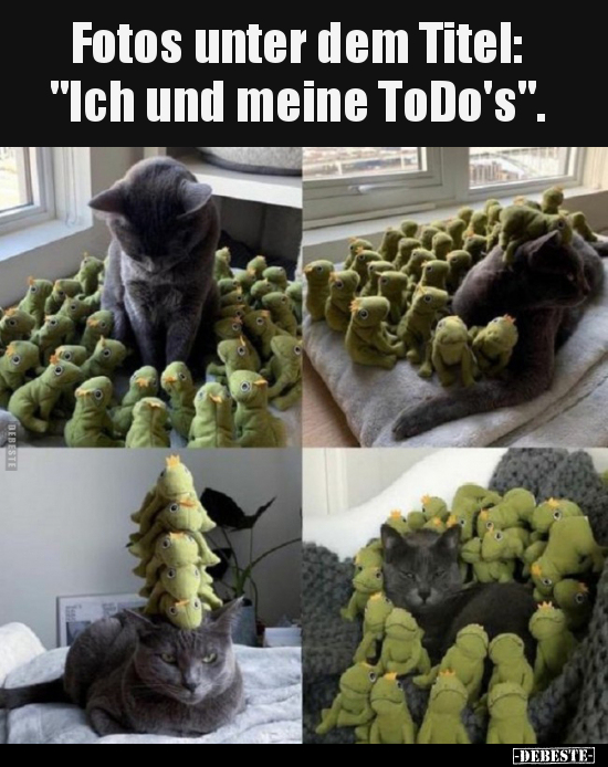Fotos unter dem Titel: "Ich und meine ToDo's"... - Lustige Bilder | DEBESTE.de