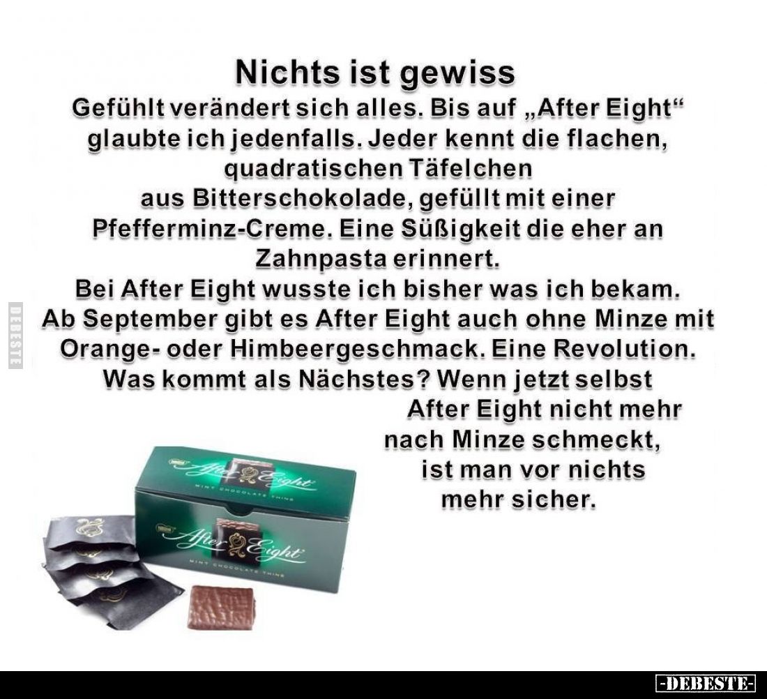 Nichts ist gewiss. Gefühlt verändert sich alles.... - Lustige Bilder | DEBESTE.de