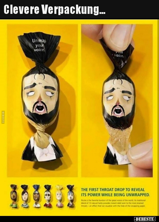 Clevere Verpackung...