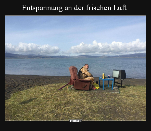 Entspannung an der frischen Luft