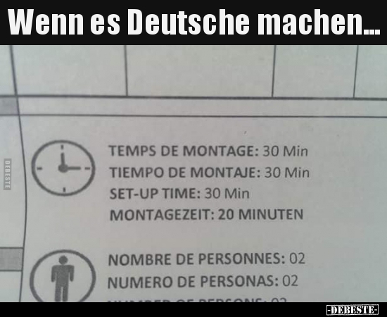 Wenn es Deutsche machen...