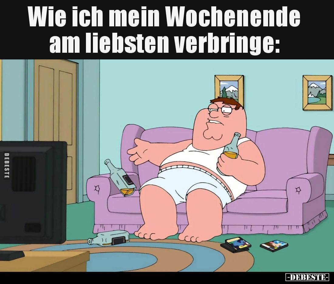 Wie ich mein Wochenende am liebsten verbringe: