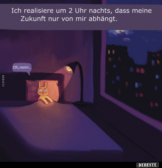 Ich realisiere um 2 Uhr nachts, dass meine Zukunft nur von.. - Lustige Bilder | DEBESTE.de