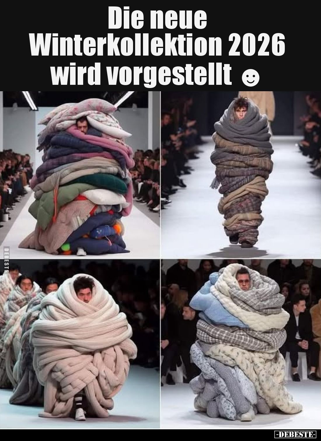 Die neue Winterkollektion 2026 wird vorgestellt.