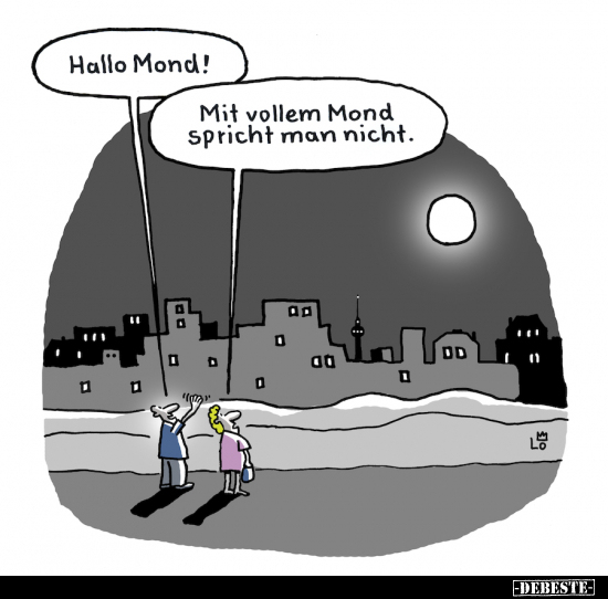 Hallo Mond!.. - Lustige Bilder | DEBESTE.de