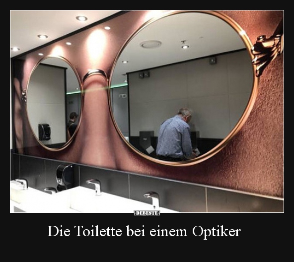 Die Toilette bei einem Optiker.. - Lustige Bilder | DEBESTE.de