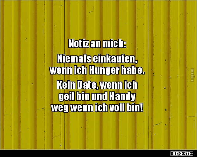 Notiz an mich: Niemals einkaufen, wenn ich Hunger.. - Lustige Bilder | DEBESTE.de
