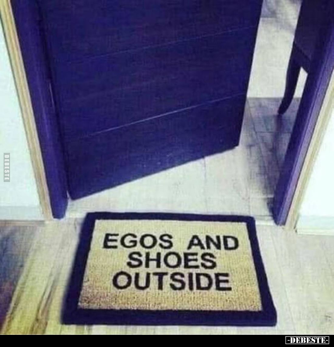 EGOS AND SHOES OUTSIDE