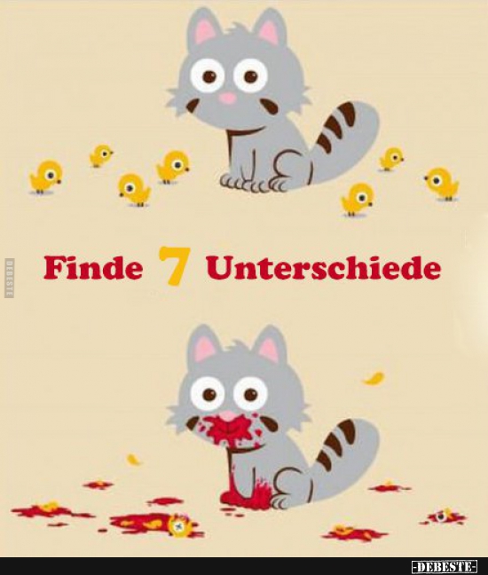 Finde 7 Unterschiede... - Lustige Bilder | DEBESTE.de
