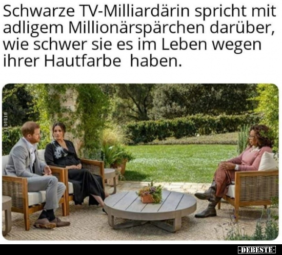 Schwarze TV-Milliardärin spricht mit adligem.. - Lustige Bilder | DEBESTE.de
