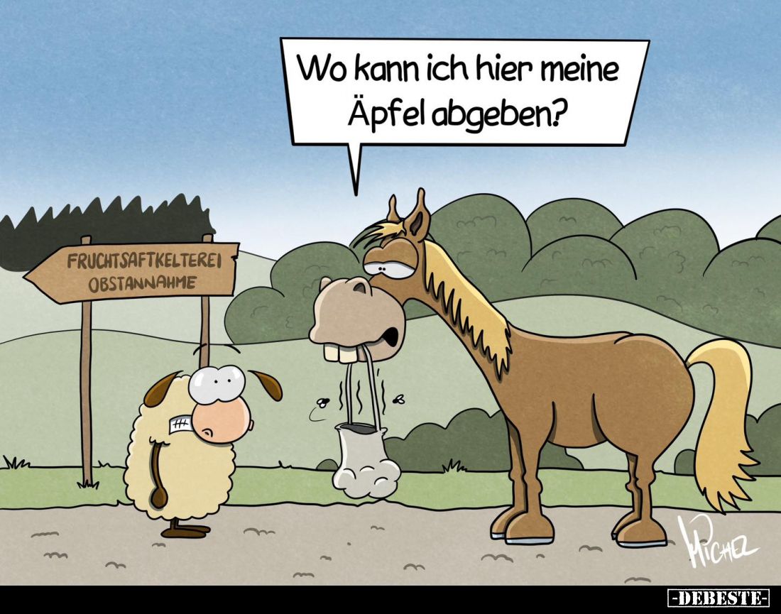 Wo kann ich hier meine Äpfel abgeben?