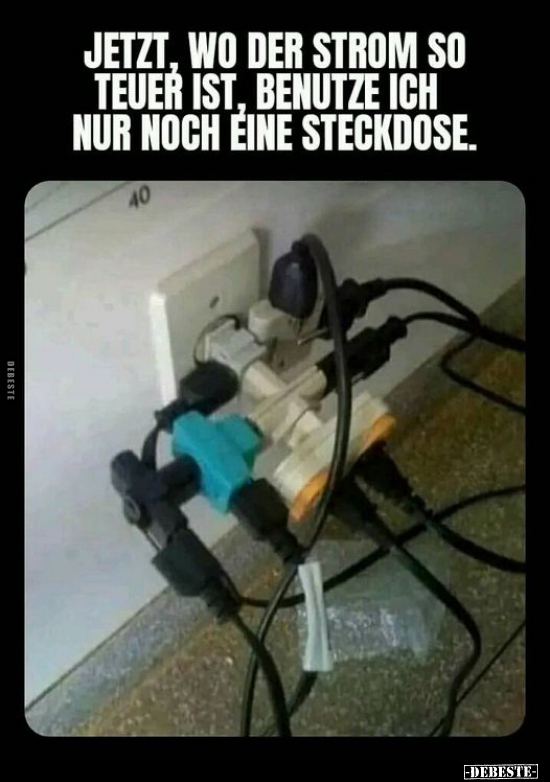 Jetzt, wo der Strom so teuer ist, benutze ich nur.. - Lustige Bilder | DEBESTE.de